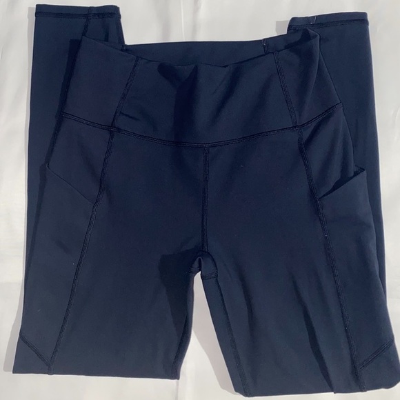 Fabletics Navy High Rise PureLuxe Leggings - Picture 2 of 9